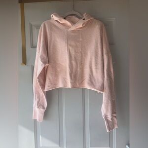Daniel Patrick Los Angeles pink long sleeve crop hoodie size M